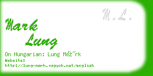 mark lung business card